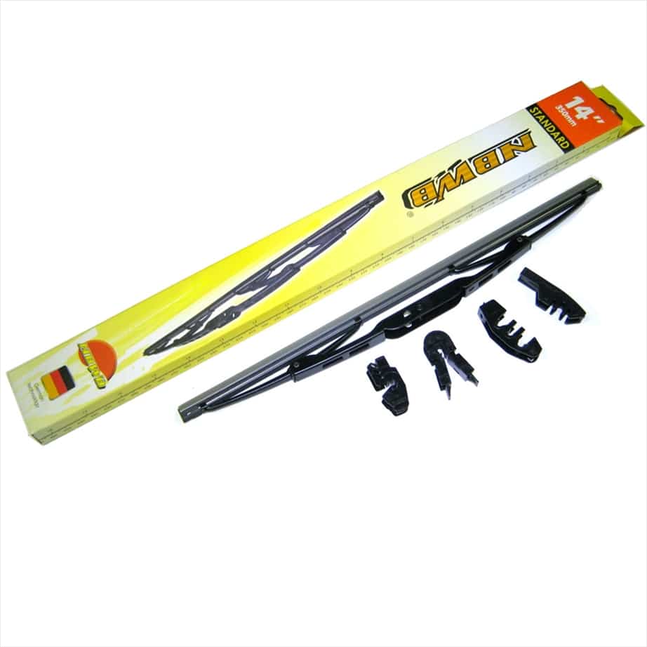 BL14.jpg STANDARD WIPER BLADE WITH ADAPTERS 14in - Image 1