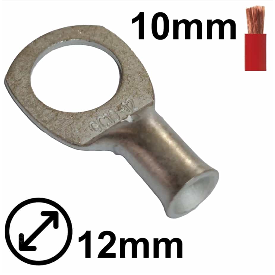 GC10-12.jpg STRAIGHT LUG Ø12mm FOR 10mm² CABLE - Image 1