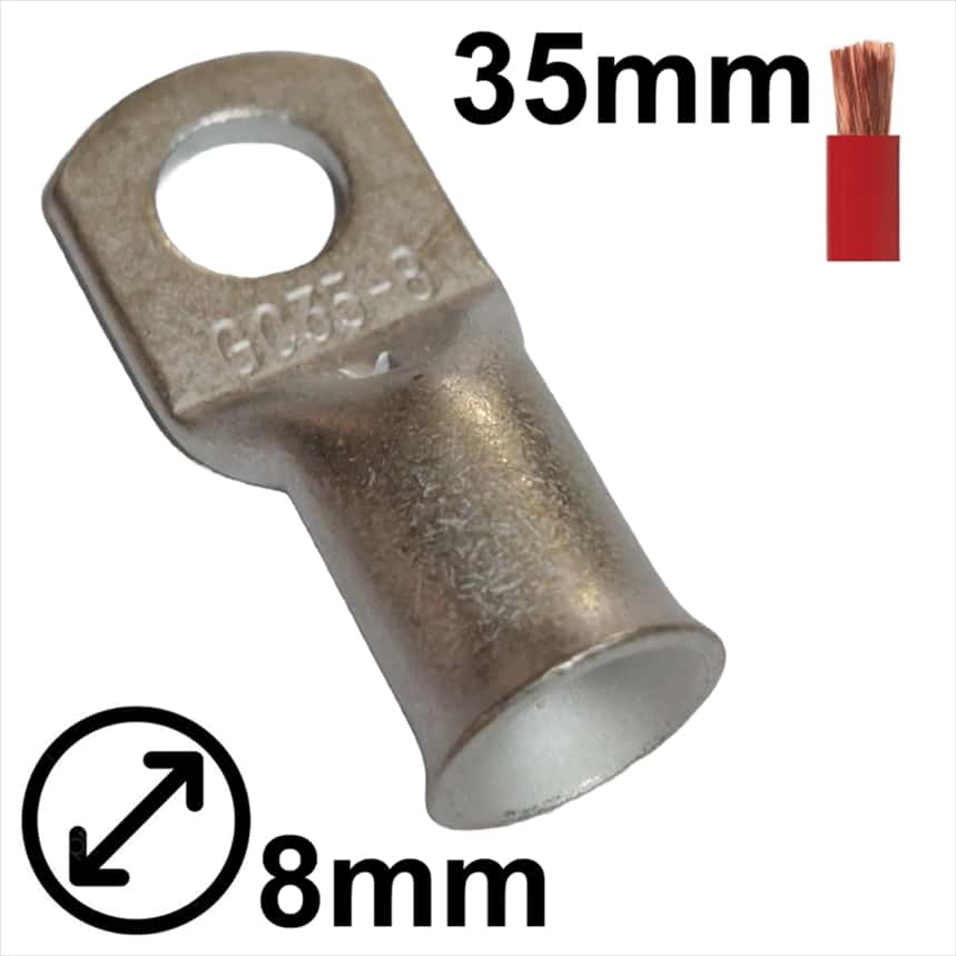 GC35-8.jpg STRAIGHT LUG Ø8mm FOR 35mm² CABLE - Image 1