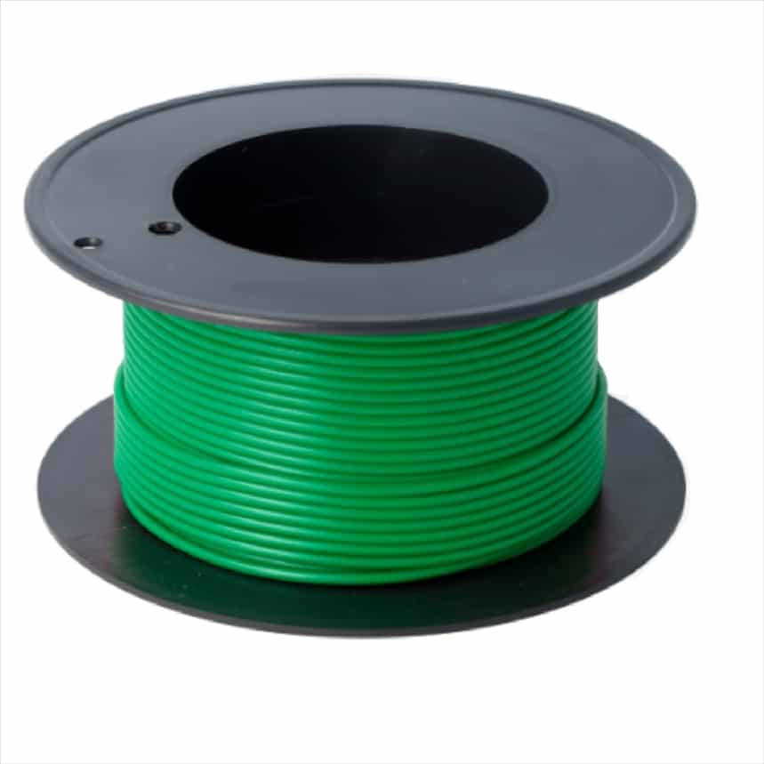 P4VD.jpg SINGLE CORE CABLE 0.75mm² GREEN 25m - Image 1