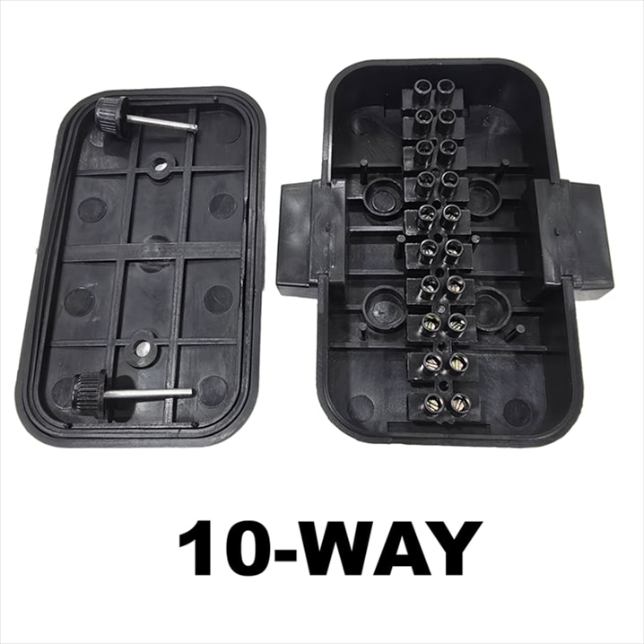 JB10W.jpg SECURE JUNCTION BOX FOR ELECTRICAL CONNECTIONS 10-WAY - Image 1